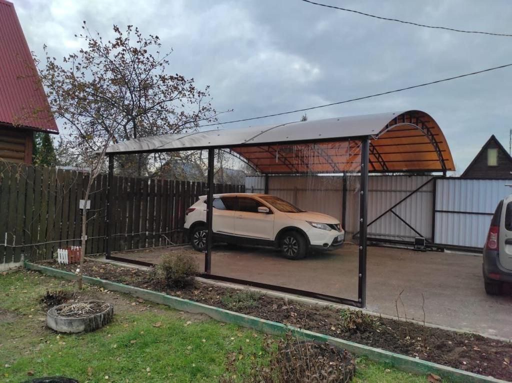 Прозрачные шторы ПВХ для навеса под автомобиль в Чернянке